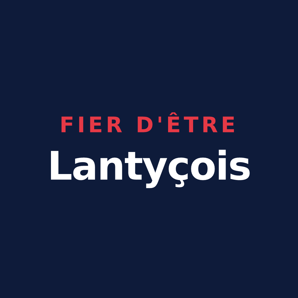 T-shirt « Fier d'être Lantyçois » — design pour Lanty