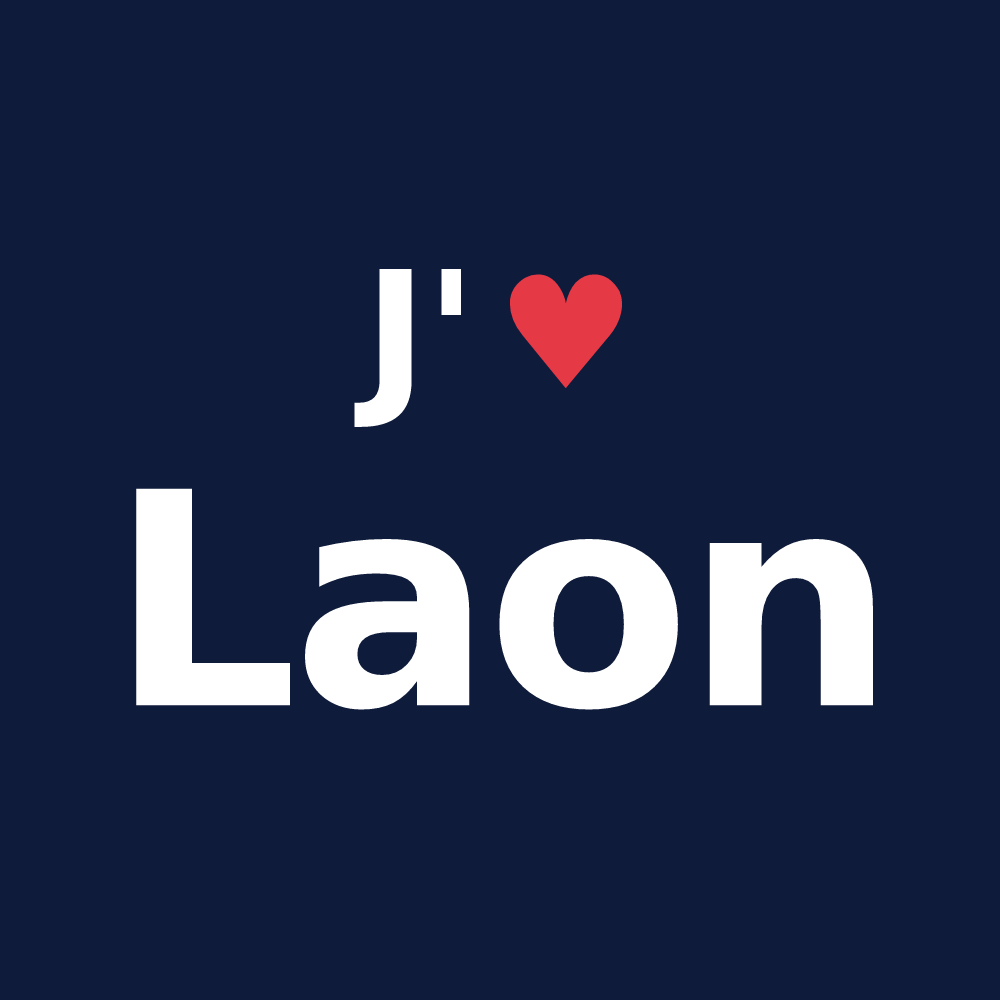 T-shirt personnalisé Laon — design J'aime Laon