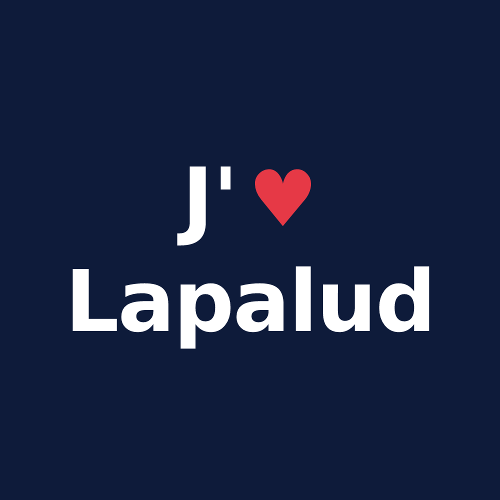T-shirt personnalisé Lapalud — design J'aime Lapalud
