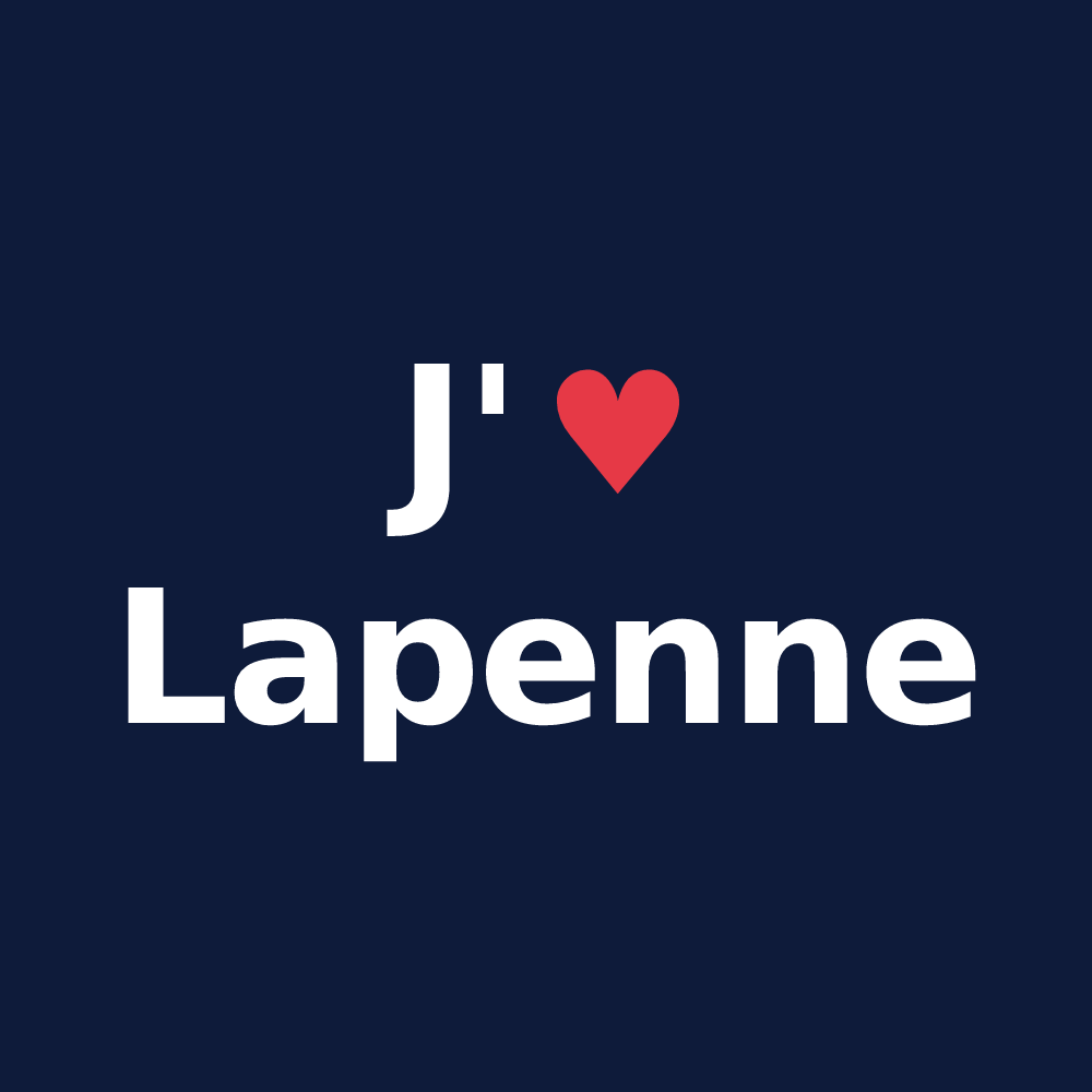 T-shirt personnalisé Lapenne — design J'aime Lapenne