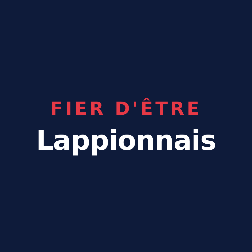 T-shirt « Fier d'être Lappionnais » — design pour Lappion