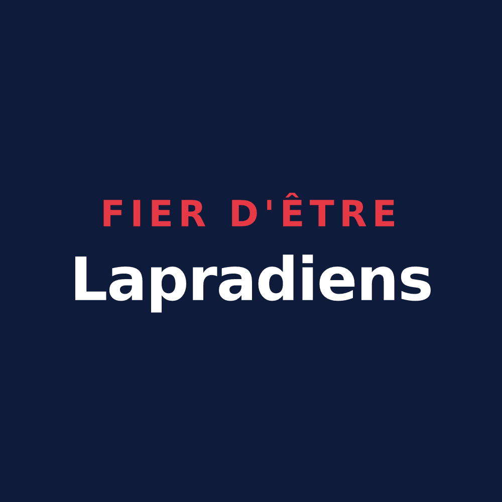 T-shirt « Fier d'être Lapradiens » — design pour Laprade