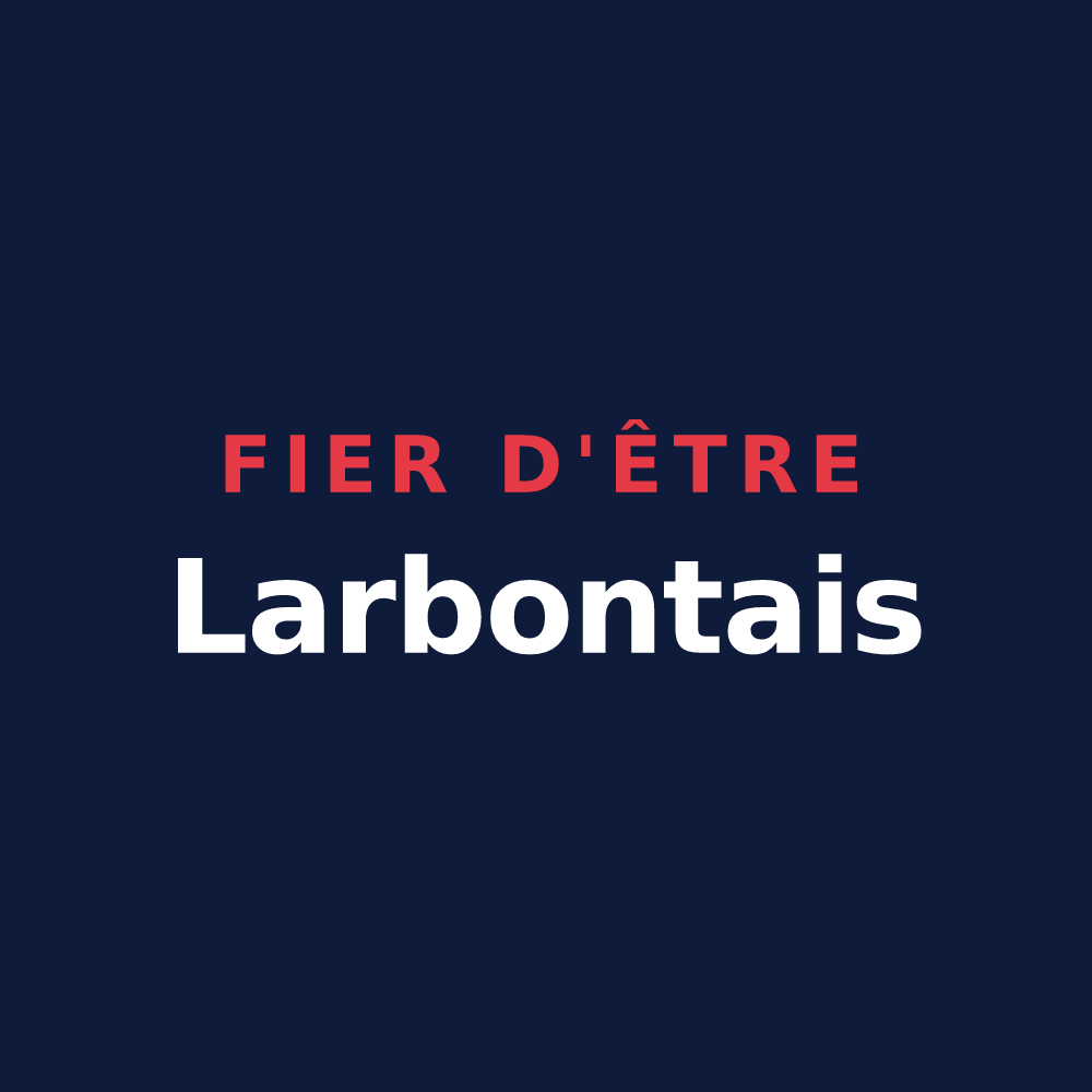 T-shirt « Fier d'être Larbontais » — design pour Larbont