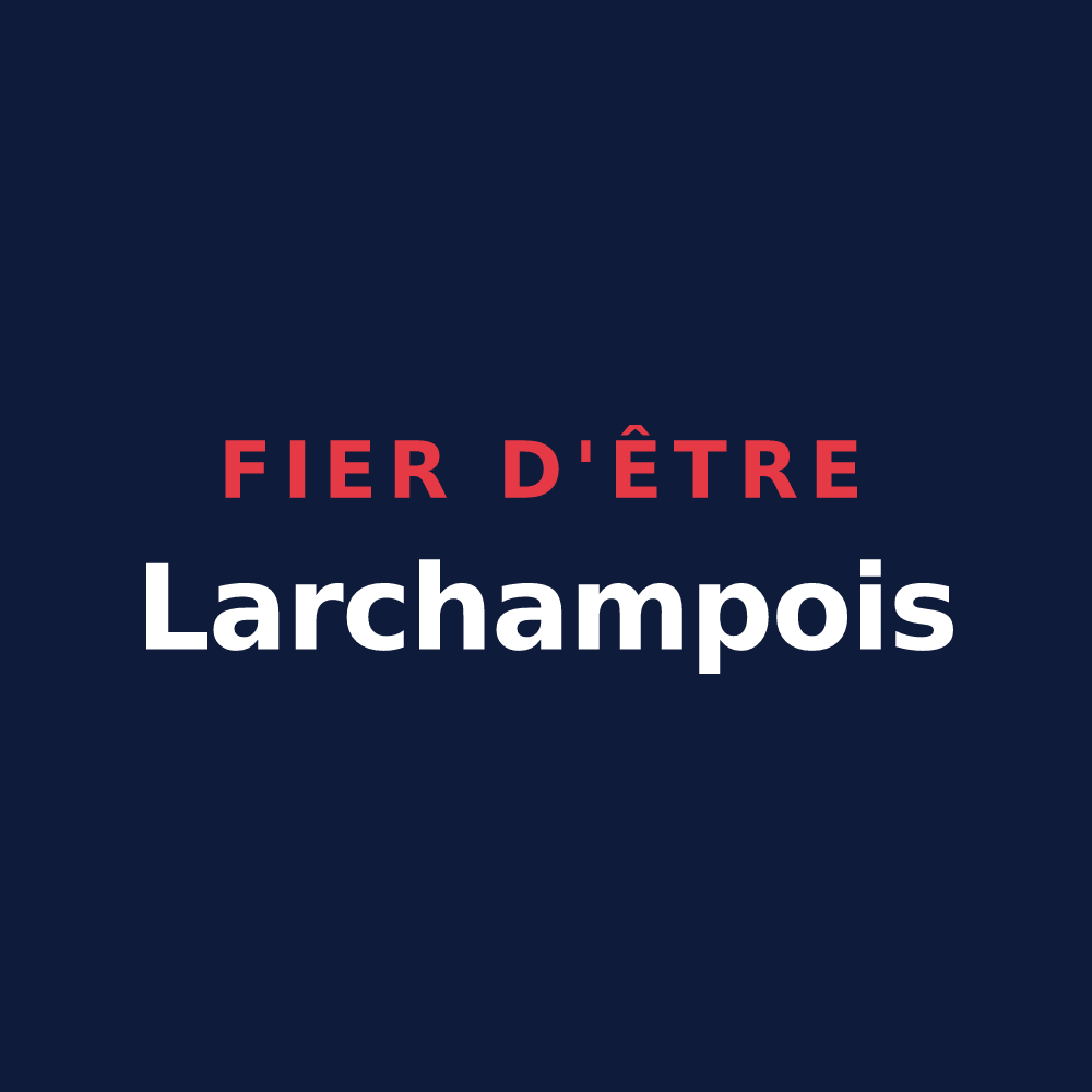 T-shirt « Fier d'être Larchampois » — design pour Larchamp