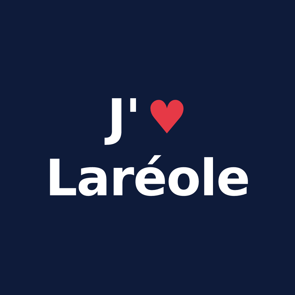 T-shirt personnalisé Laréole — design J'aime Laréole