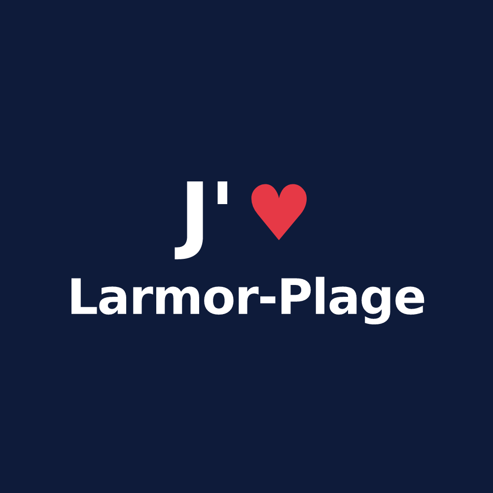 T-shirt personnalisé Larmor-Plage — design J'aime Larmor-Plage