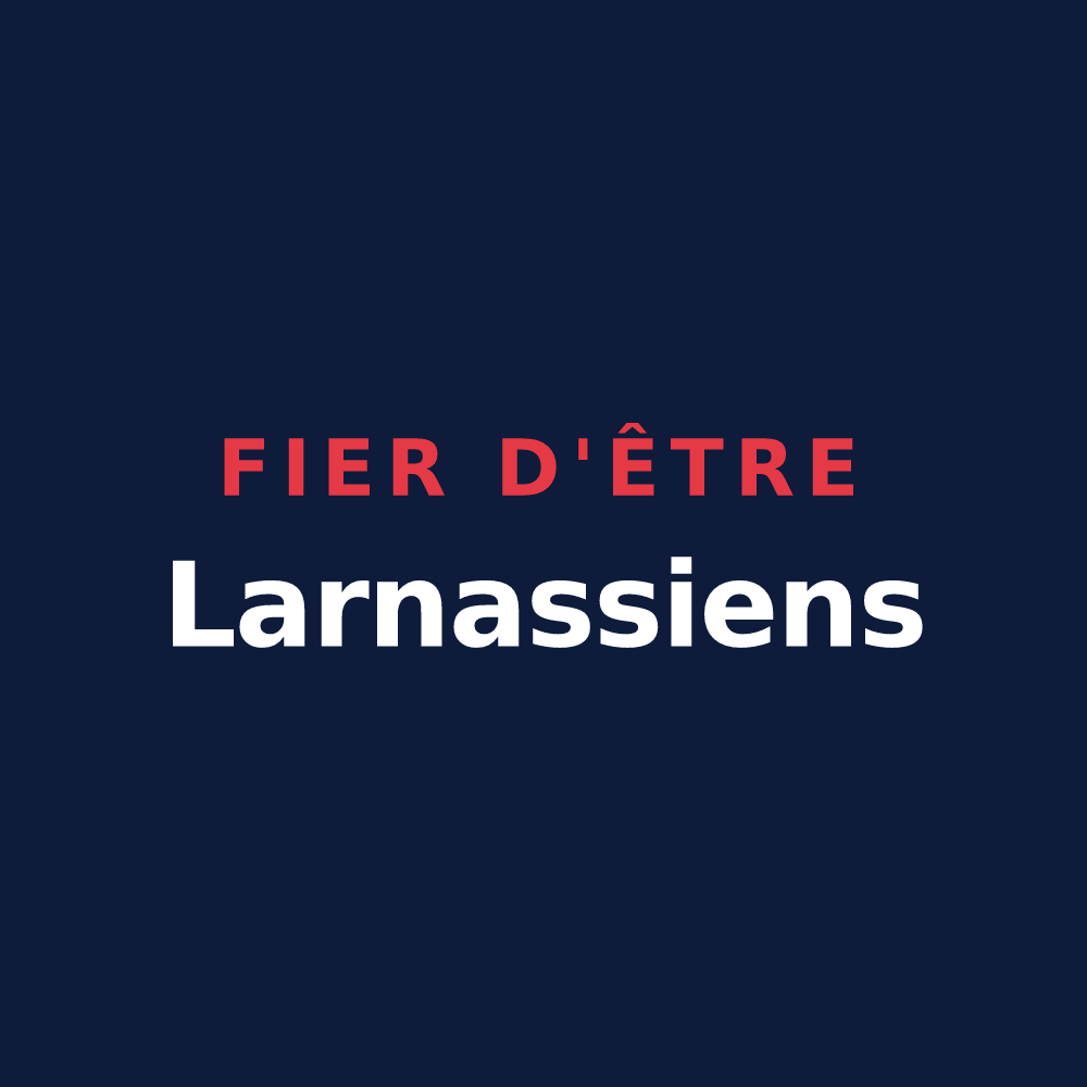 T-shirt « Fier d'être Larnassiens » — design pour Larnas