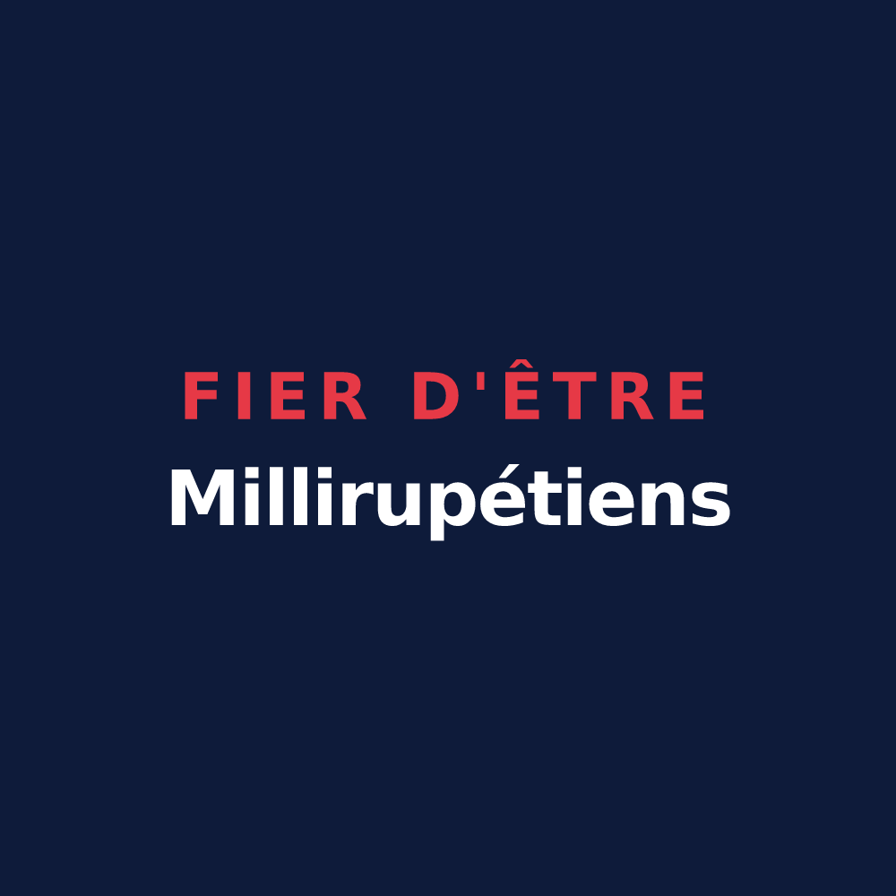 T-shirt « Fier d'être Millirupétiens » — design pour Larochemillay