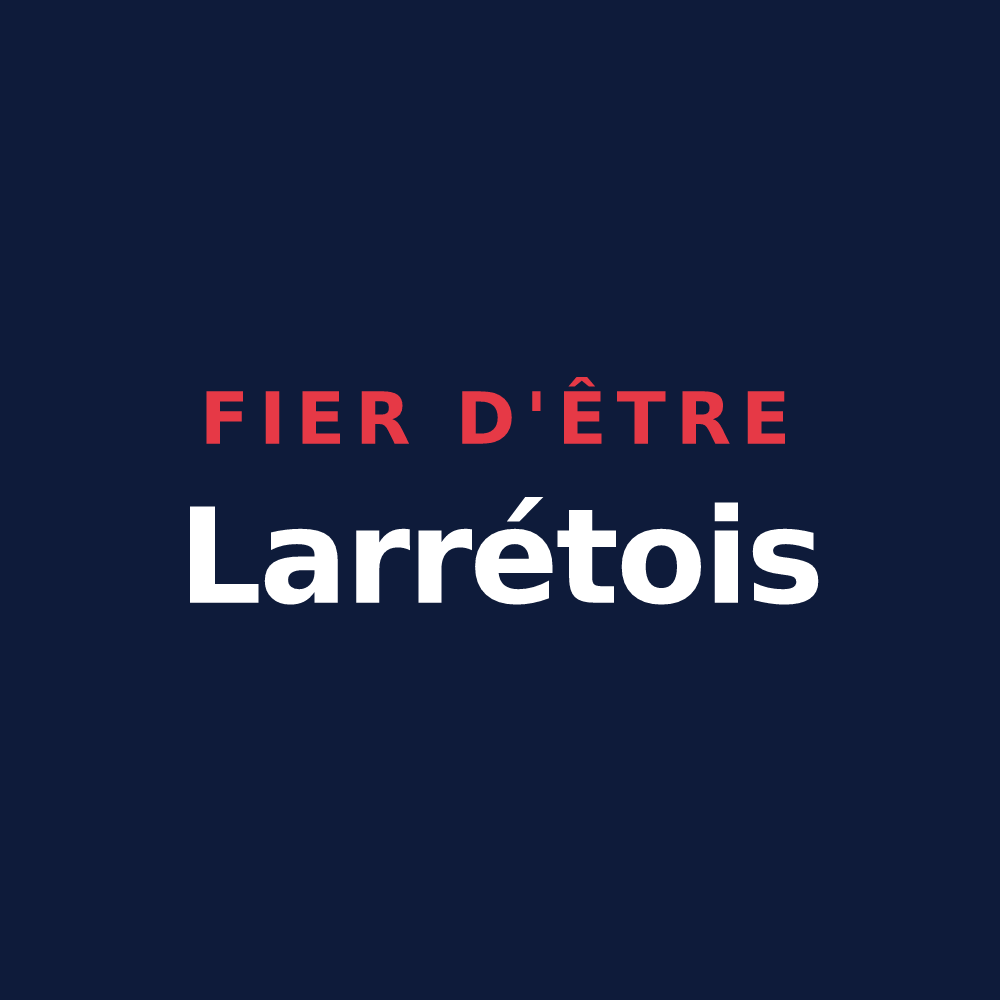 T-shirt « Fier d'être Larrétois » — design pour Larré