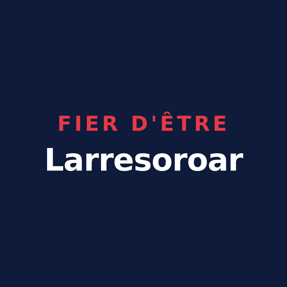 T-shirt « Fier d'être Larresoroar » — design pour Larressore