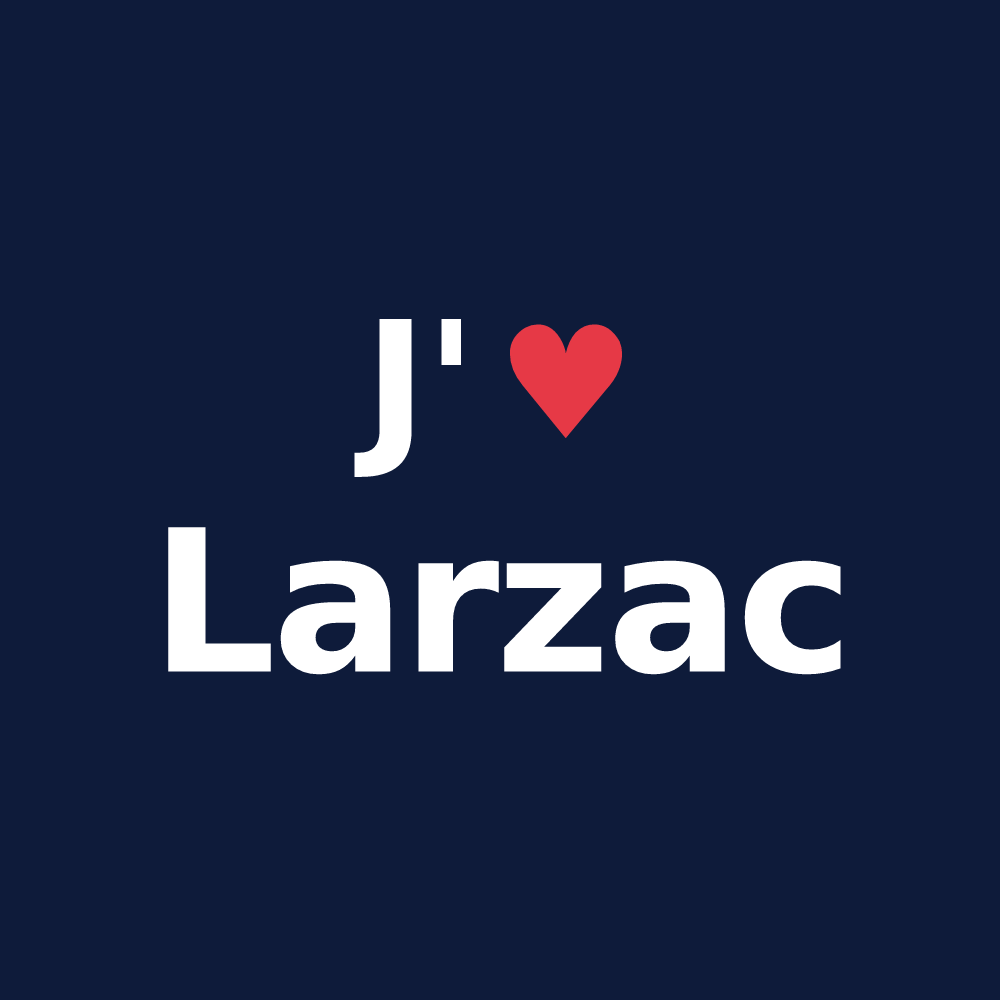 T-shirt personnalisé Larzac — design J'aime Larzac