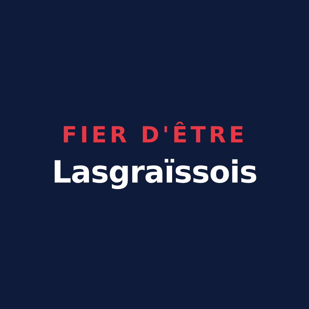 T-shirt « Fier d'être Lasgraïssois » — design pour Lasgraisses
