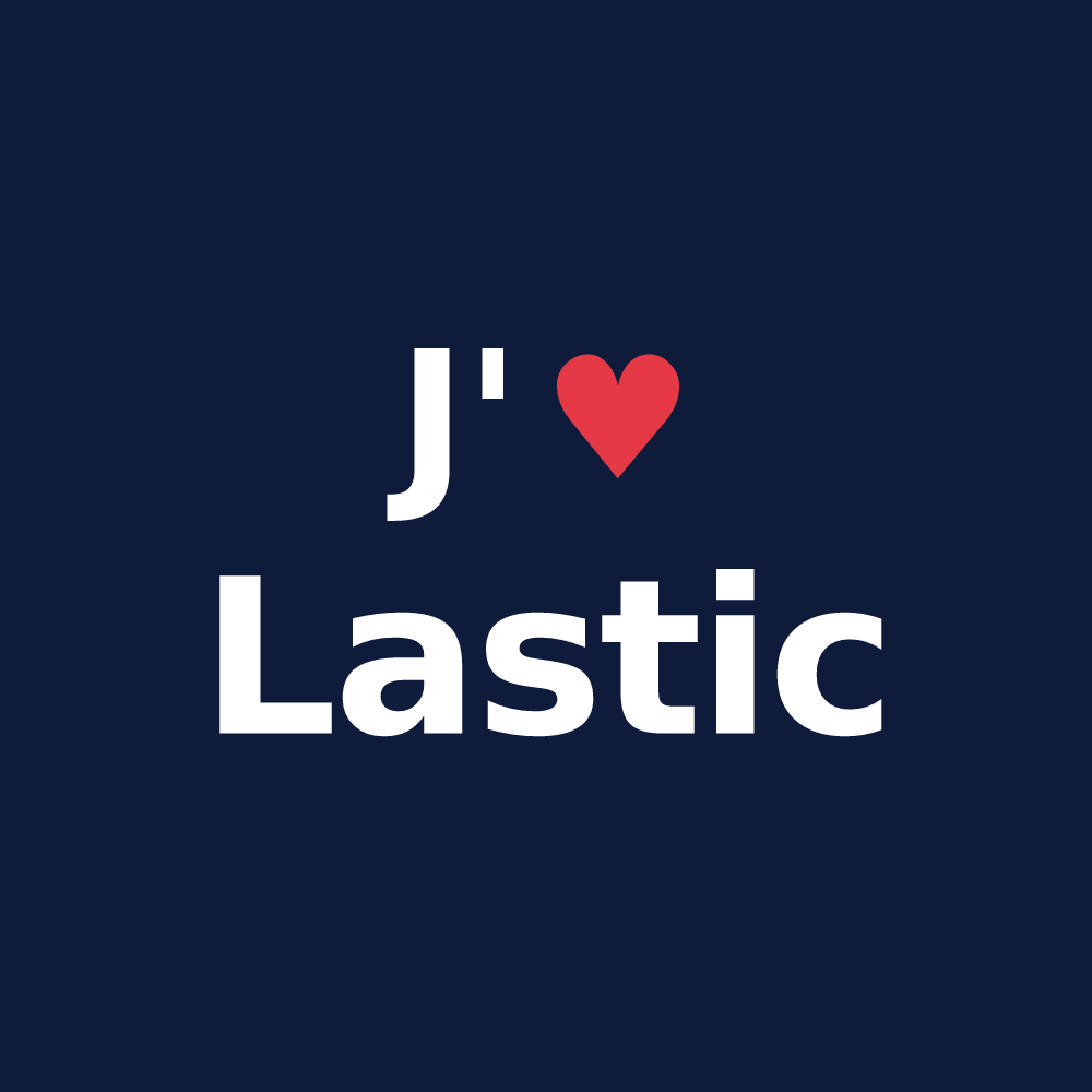 T-shirt personnalisé Lastic — design J'aime Lastic