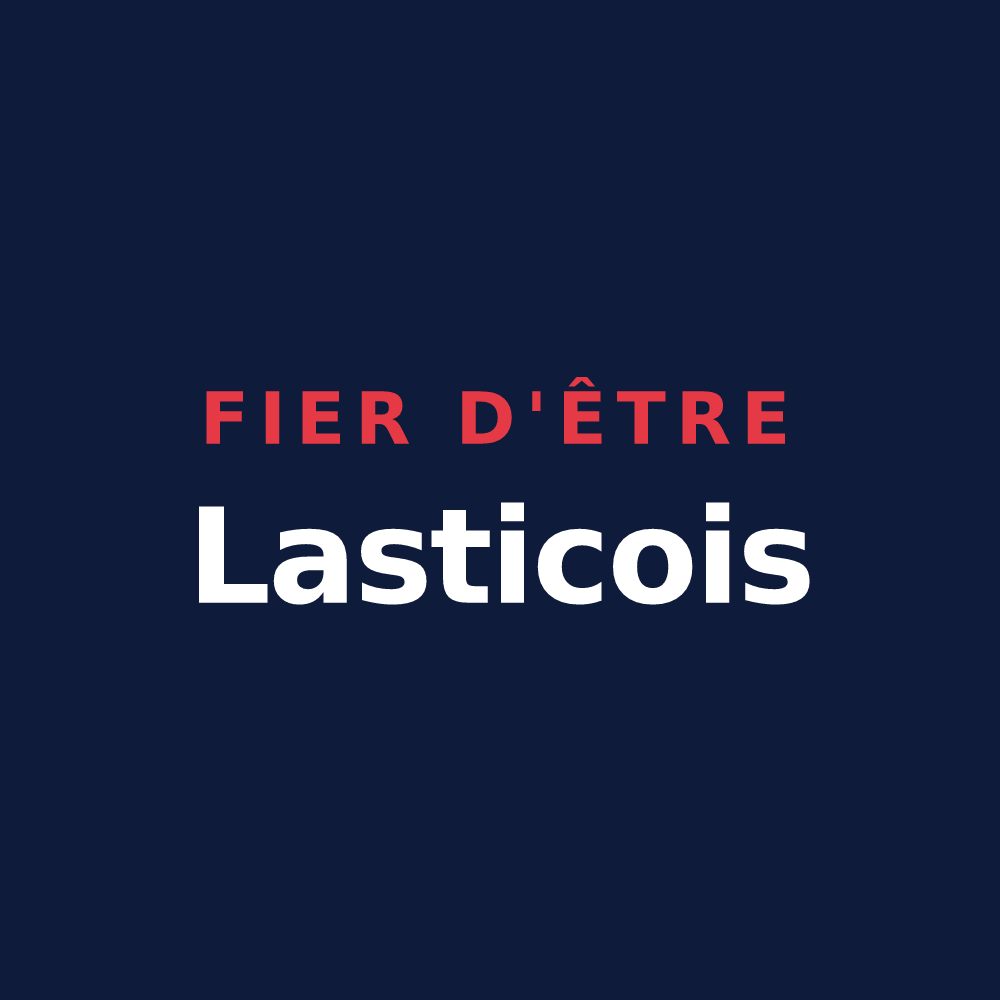 T-shirt « Fier d'être Lasticois » — design pour Lastic