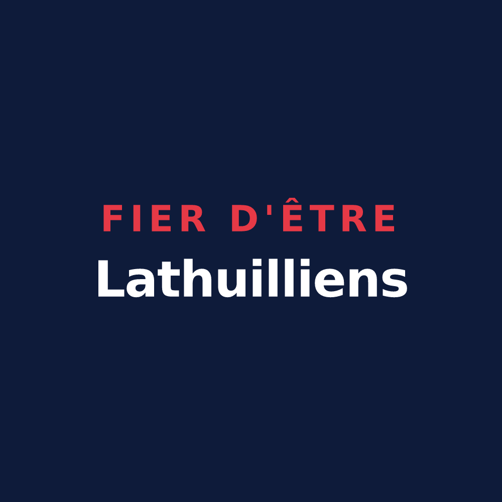 T-shirt « Fier d'être Lathuilliens » — design pour Lathuile