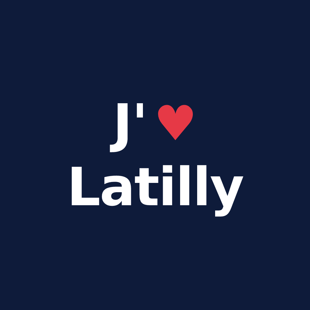 T-shirt personnalisé Latilly — design J'aime Latilly