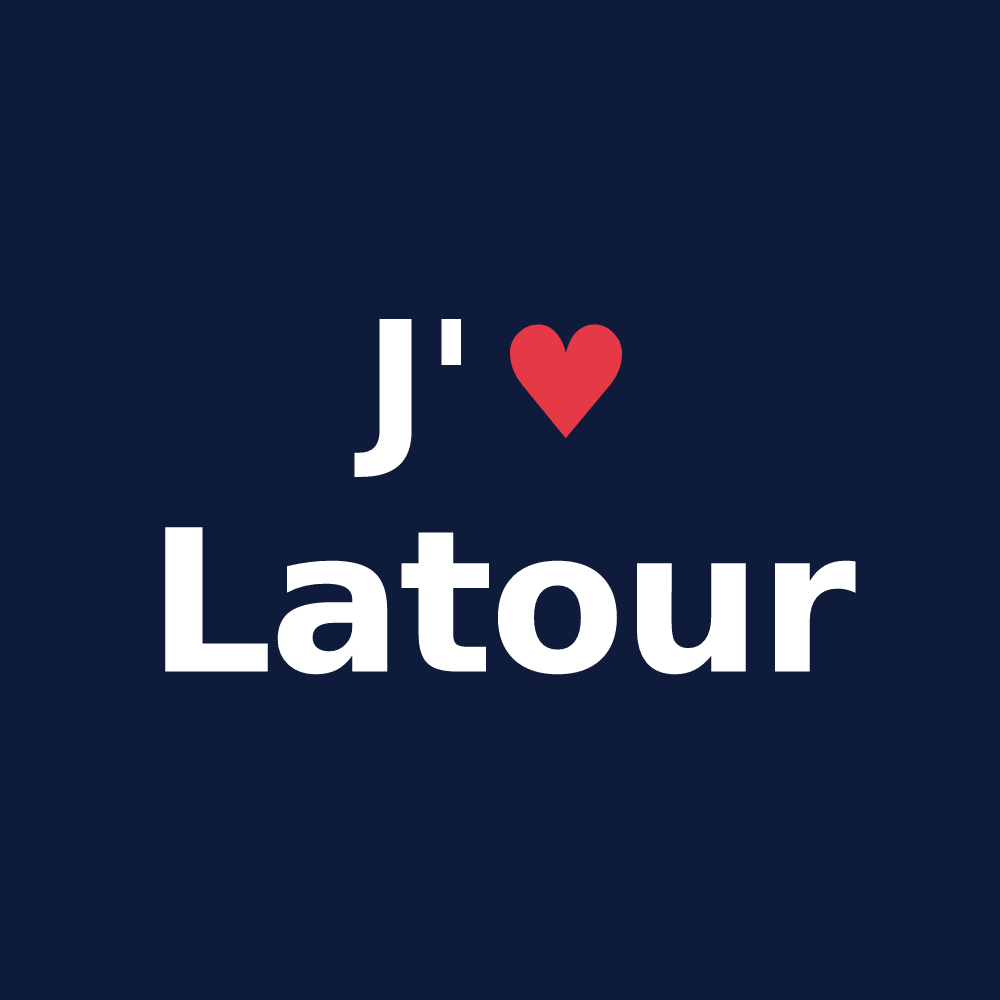 T-shirt personnalisé Latour — design J'aime Latour