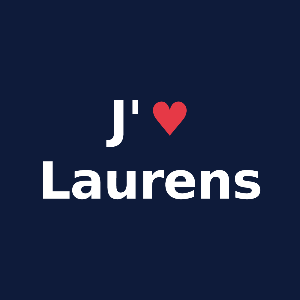 T-shirt personnalisé Laurens — design J'aime Laurens