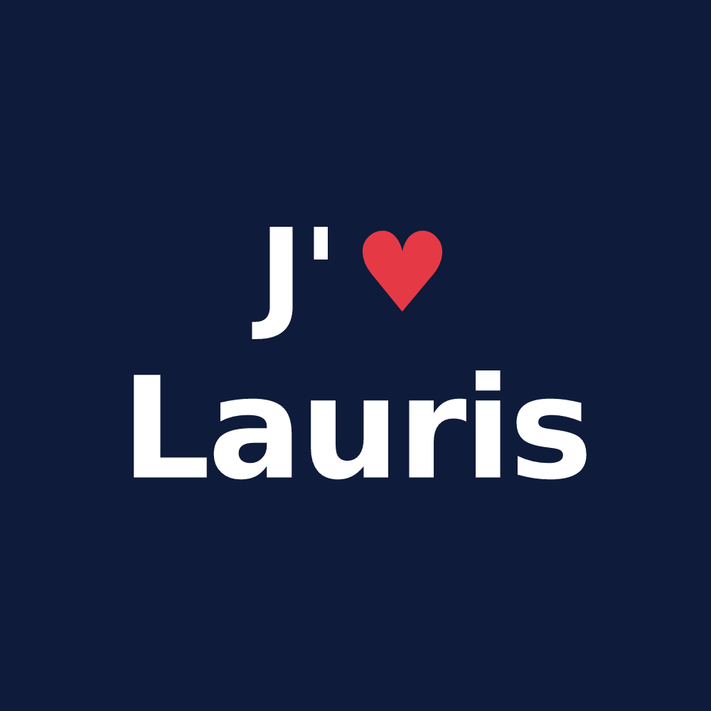 T-shirt personnalisé Lauris — design J'aime Lauris