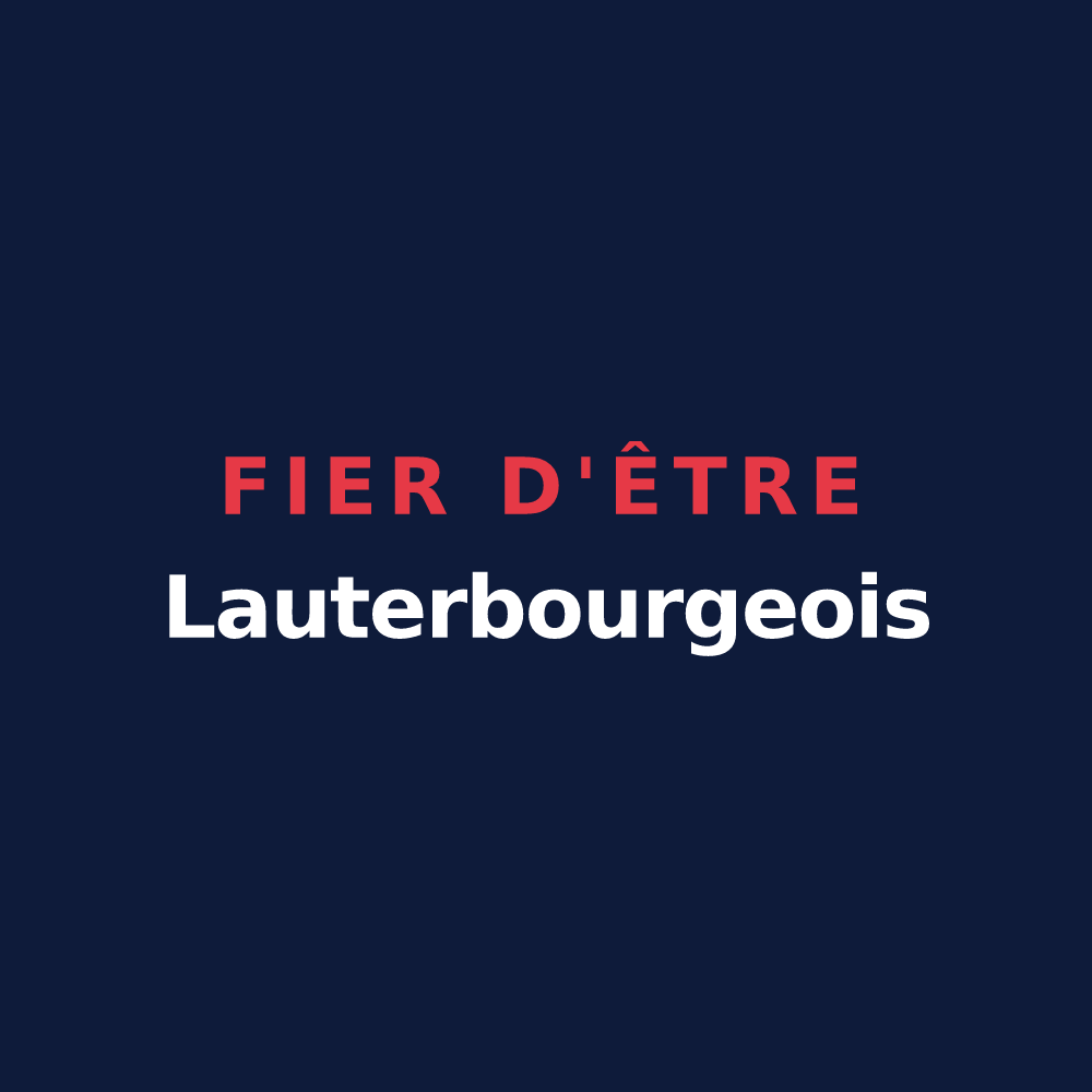 T-shirt « Fier d'être Lauterbourgeois » — design pour Lauterbourg