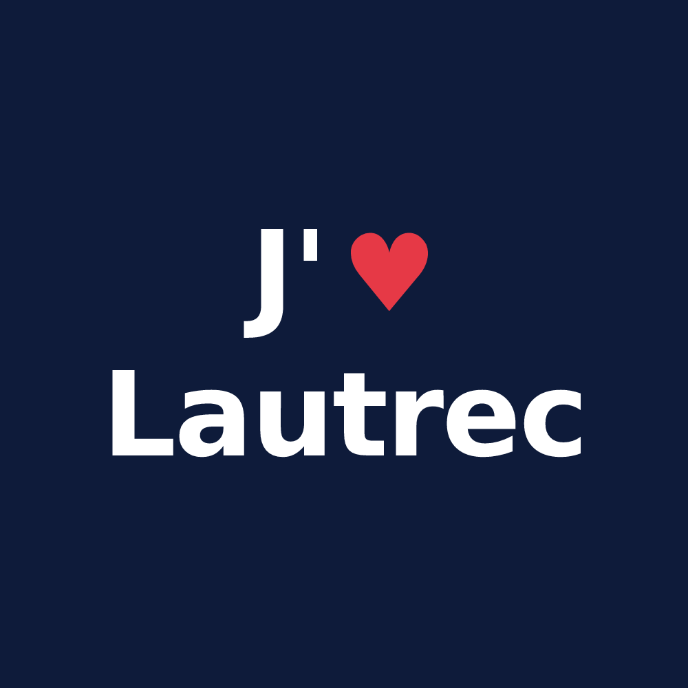 T-shirt personnalisé Lautrec — design J'aime Lautrec