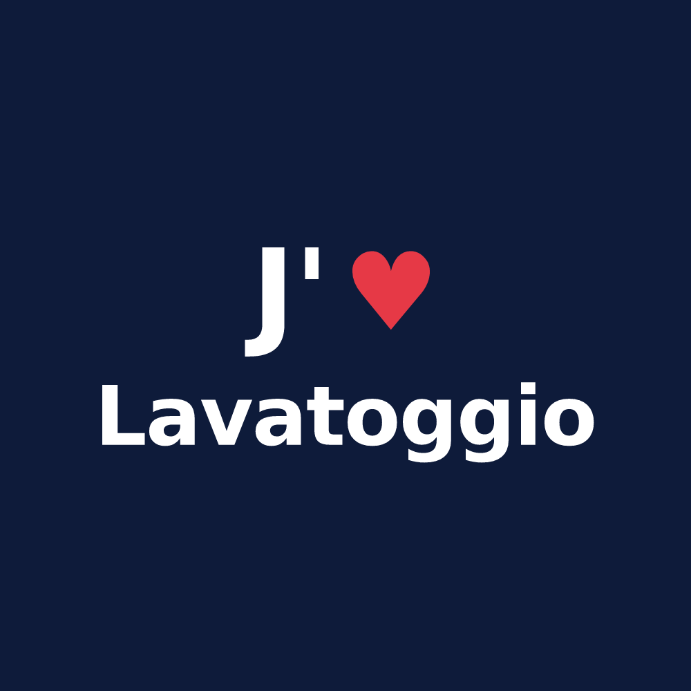 T-shirt personnalisé Lavatoggio — design J'aime Lavatoggio