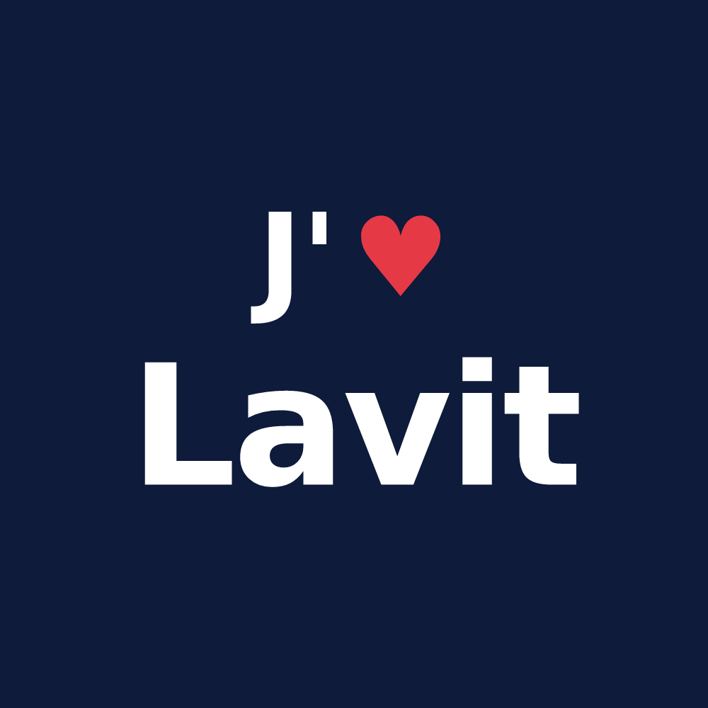 T-shirt personnalisé Lavit — design J'aime Lavit