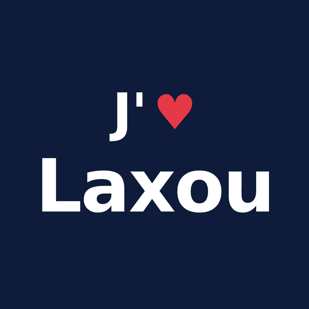T-shirt personnalisé Laxou — design J'aime Laxou