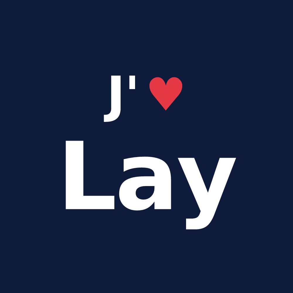 T-shirt personnalisé Lay — design J'aime Lay