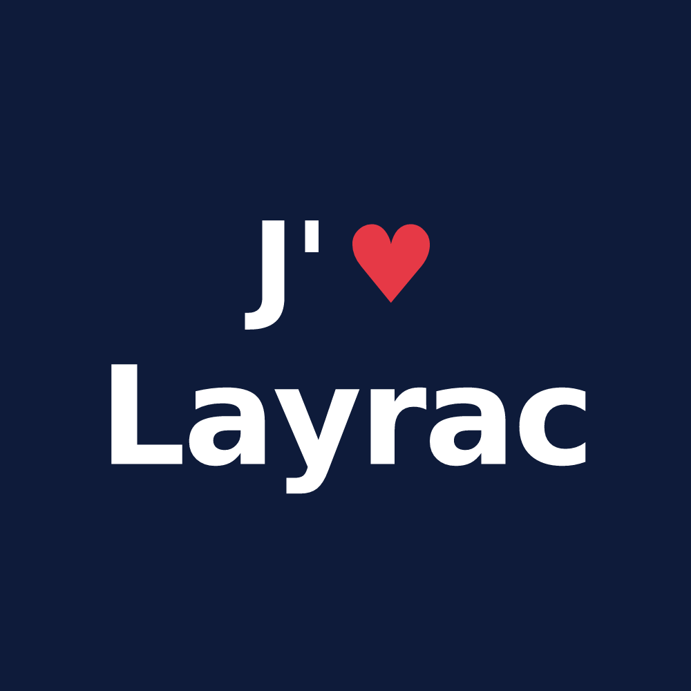 T-shirt personnalisé Layrac — design J'aime Layrac
