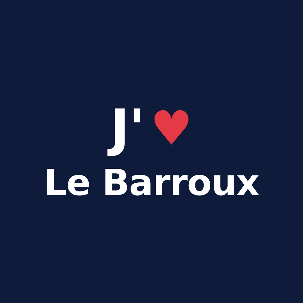 T-shirt personnalisé Le Barroux — design J'aime Le Barroux