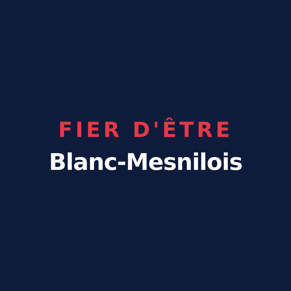 T-shirt « Fier d'être Blanc-Mesnilois » — design pour Le Blanc-Mesnil