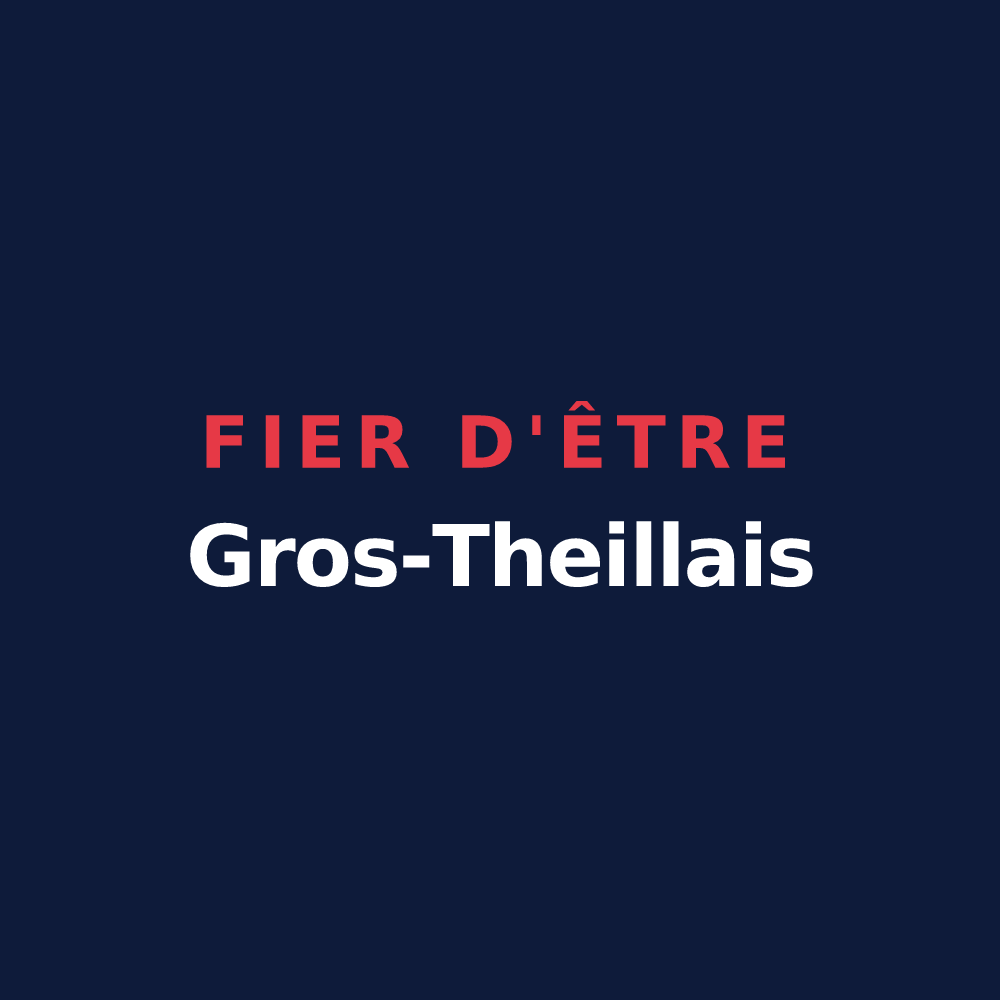 T-shirt « Fier d'être Gros-Theillais » — design pour Le Bosc du Theil
