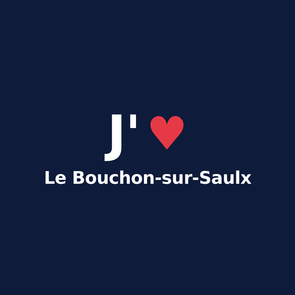 T-shirt personnalisé Le Bouchon-sur-Saulx — design J'aime Le Bouchon-sur-Saulx