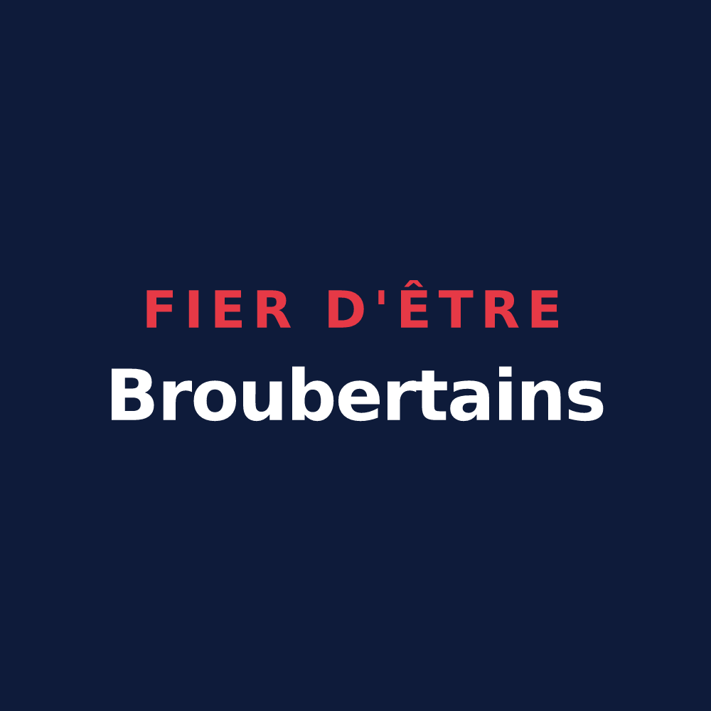 T-shirt « Fier d'être Broubertains » — design pour Le Brouilh-Monbert