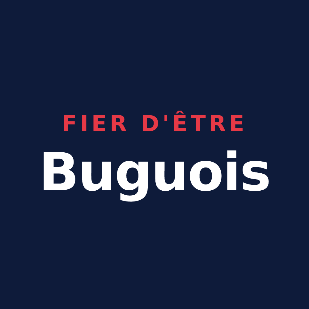 T-shirt « Fier d'être Buguois » — design pour Le Bugue
