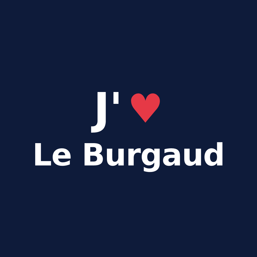 T-shirt personnalisé Le Burgaud — design J'aime Le Burgaud