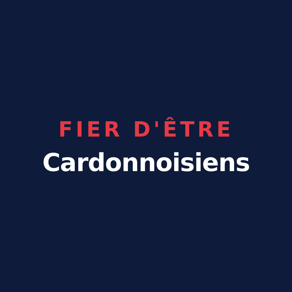 T-shirt « Fier d'être Cardonnoisiens » — design pour Le Cardonnois