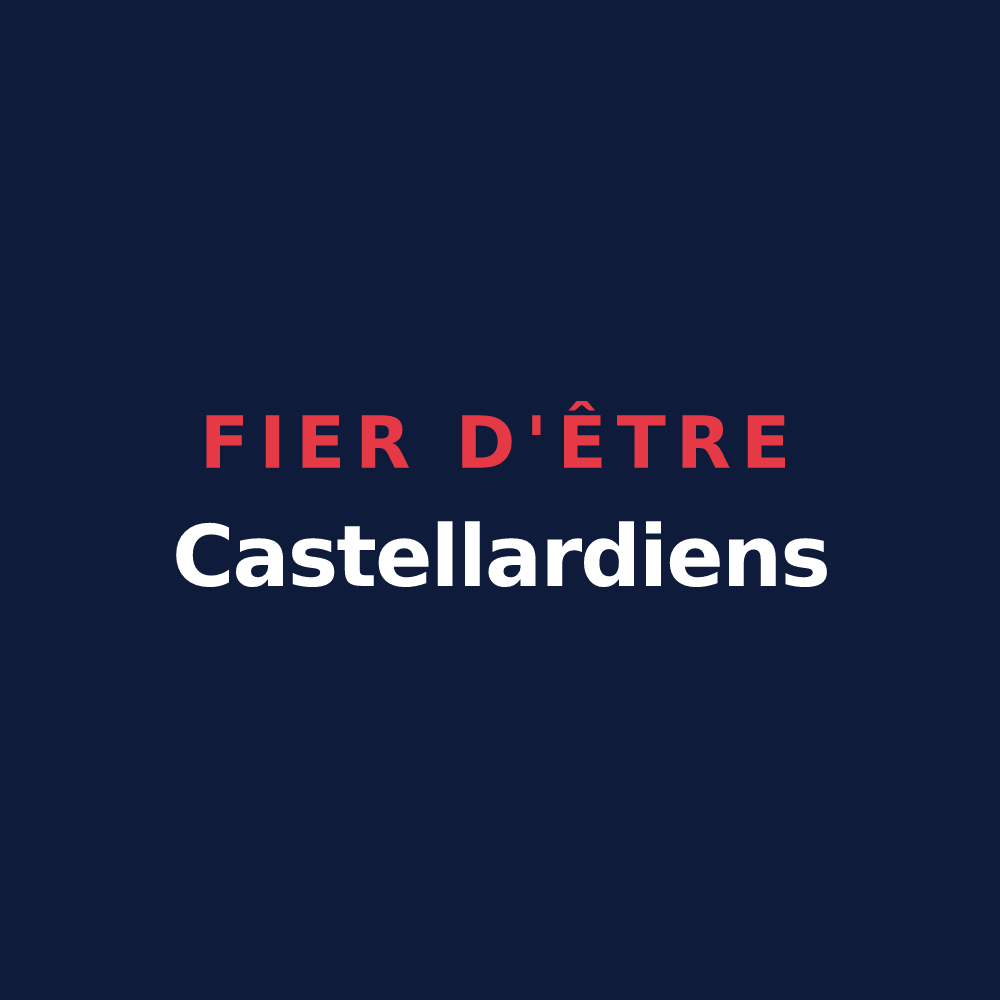 T-shirt « Fier d'être Castellardiens » — design pour Le Castellard-Mélan