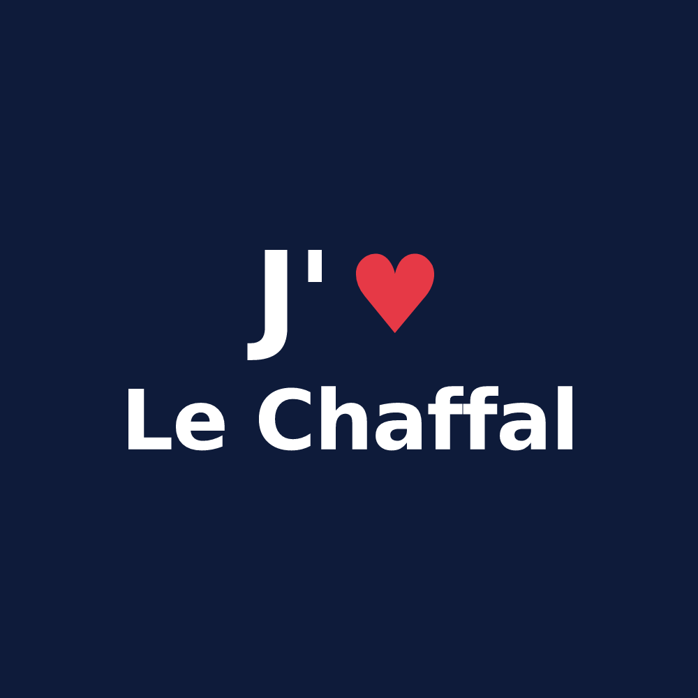 T-shirt personnalisé Le Chaffal — design J'aime Le Chaffal