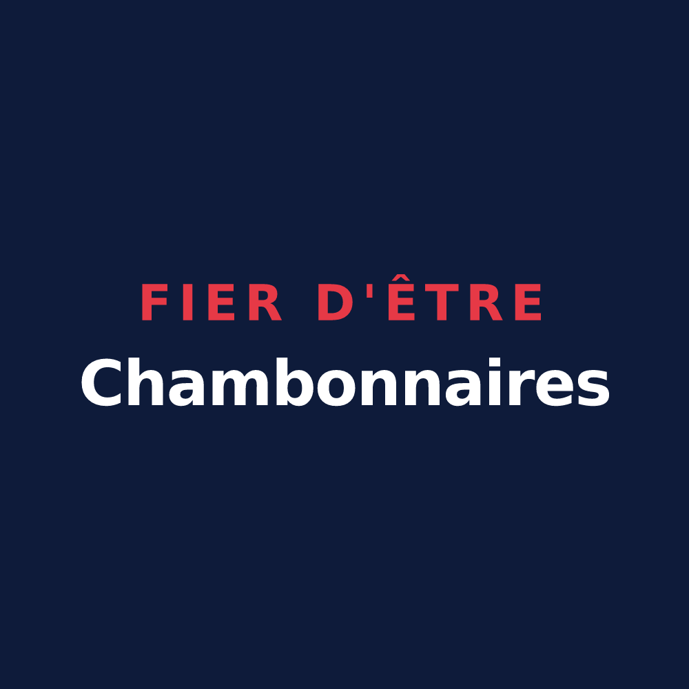 T-shirt « Fier d'être Chambonnaires » — design pour Le Chambon-Feugerolles