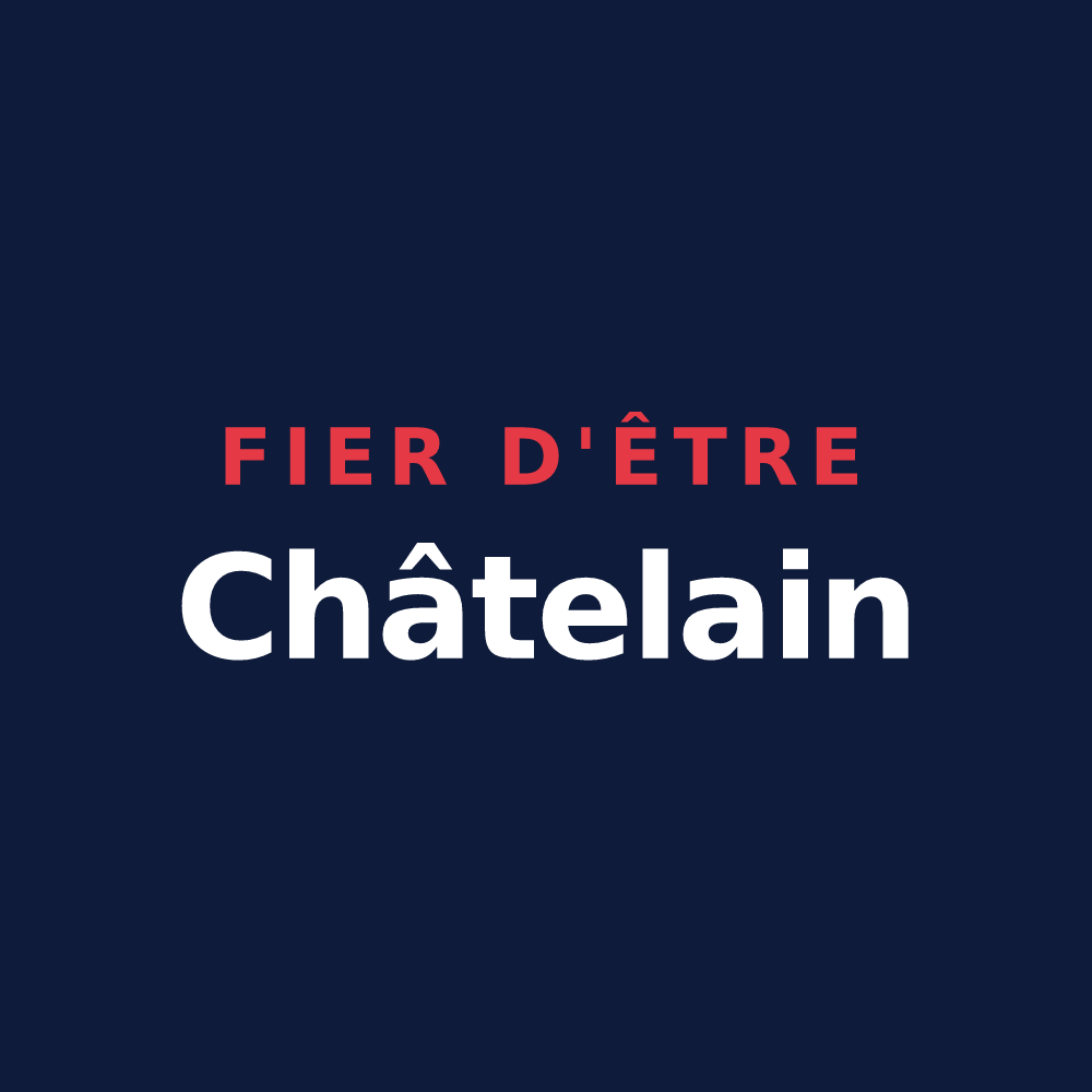 T-shirt « Fier d'être Châtelain » — design pour Le Château-d'Almenêches