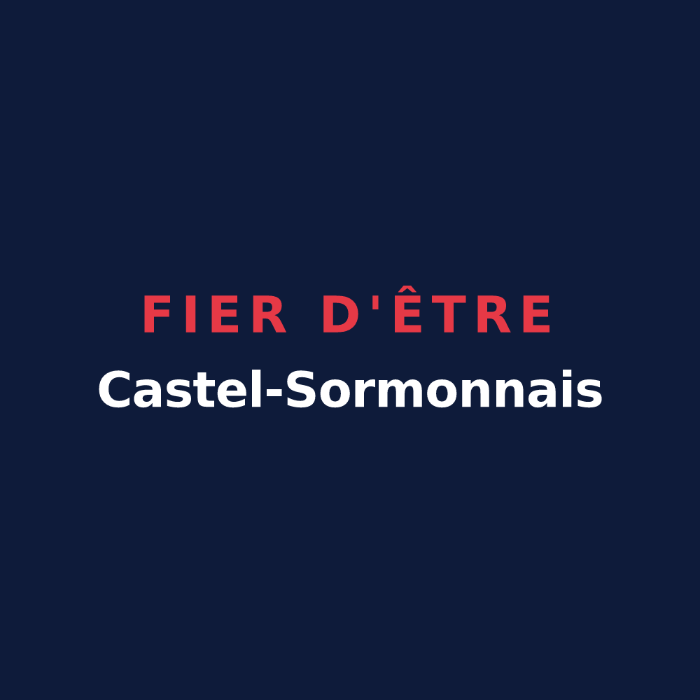 T-shirt « Fier d'être Castel-Sormonnais » — design pour Le Châtelet-sur-Sormonne