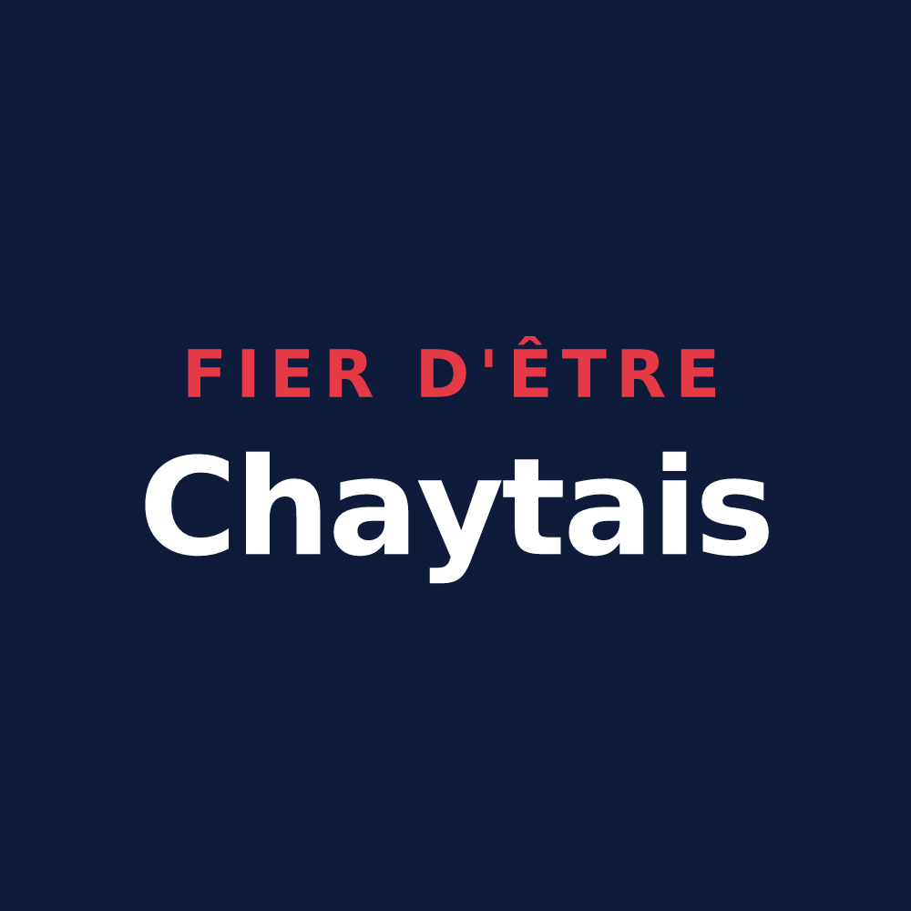 T-shirt « Fier d'être Chaytais » — design pour Le Chay