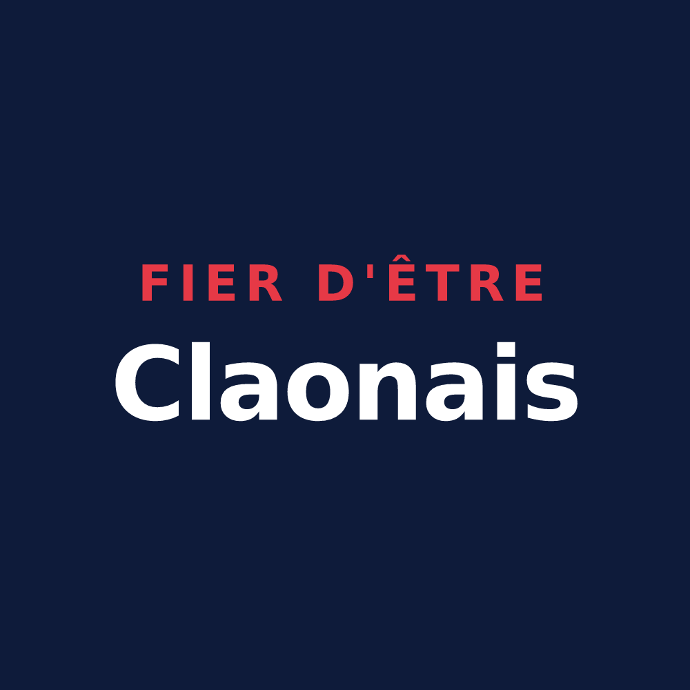 T-shirt « Fier d'être Claonais » — design pour Le Claon