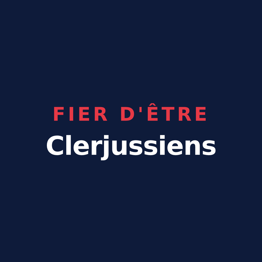 T-shirt « Fier d'être Clerjussiens » — design pour Le Clerjus