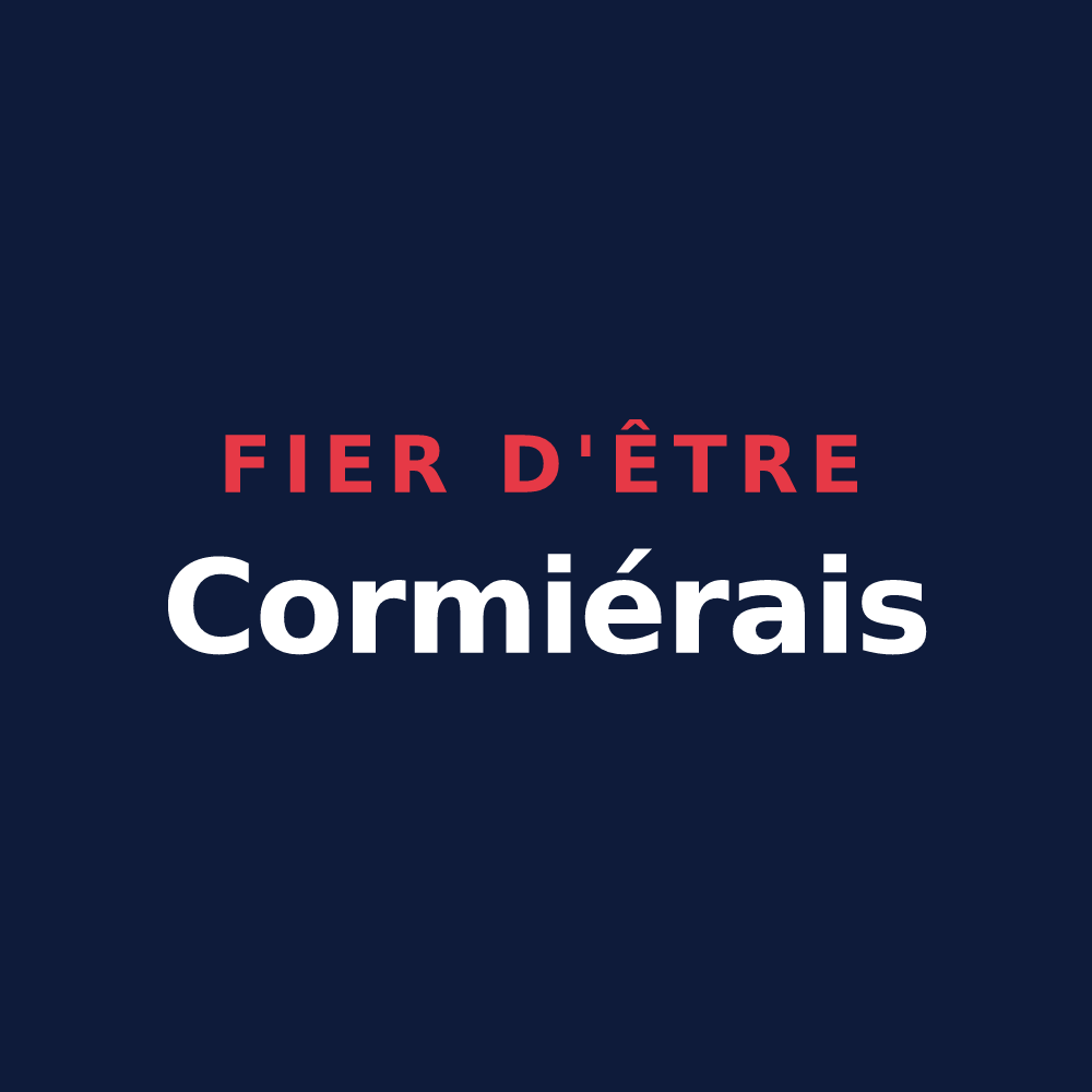 T-shirt « Fier d'être Cormiérais » — design pour Le Cormier
