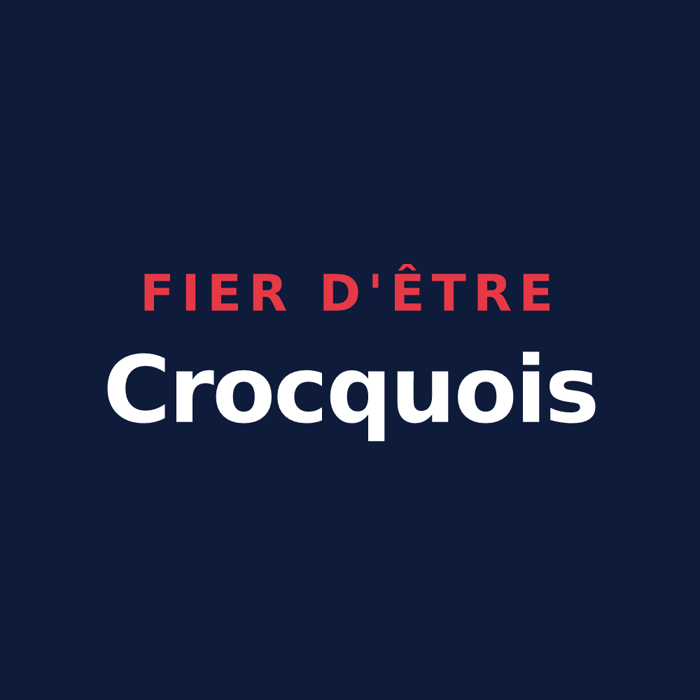 T-shirt « Fier d'être Crocquois » — design pour Le Crocq