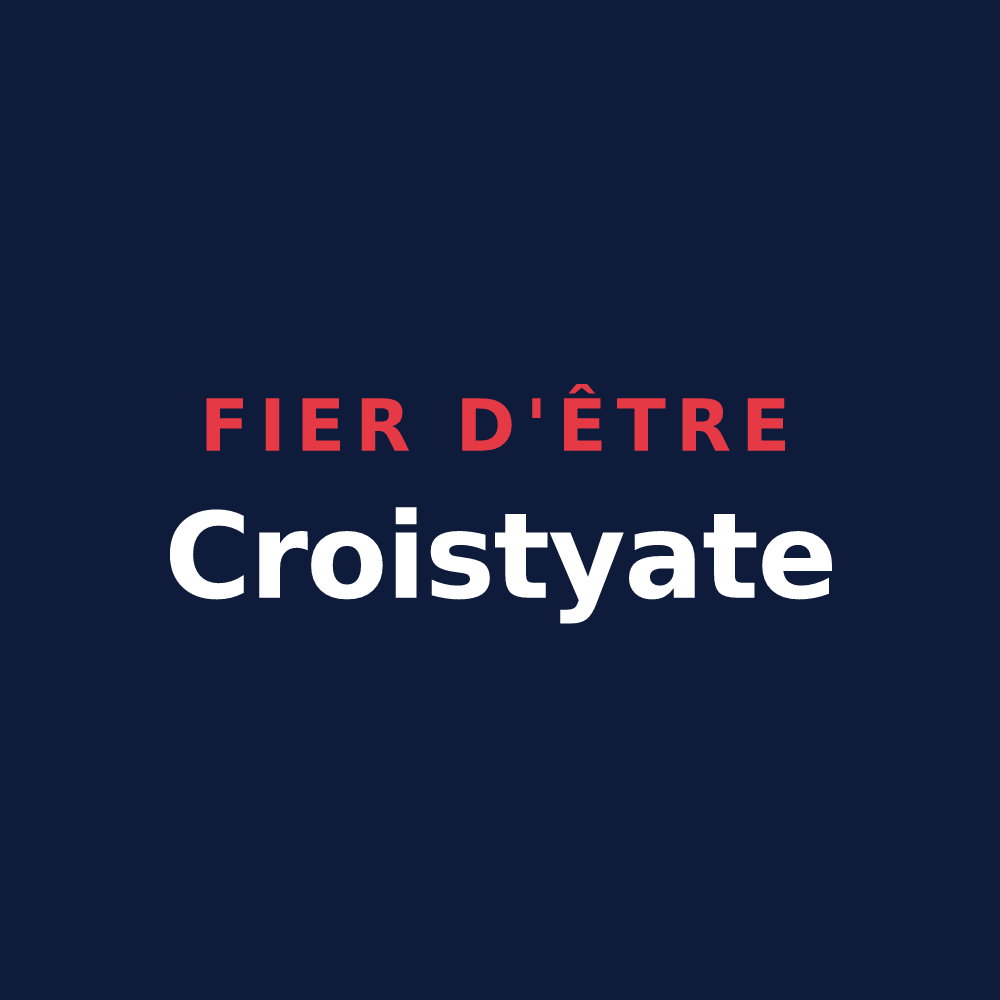T-shirt « Fier d'être Croistyate » — design pour Le Croisty