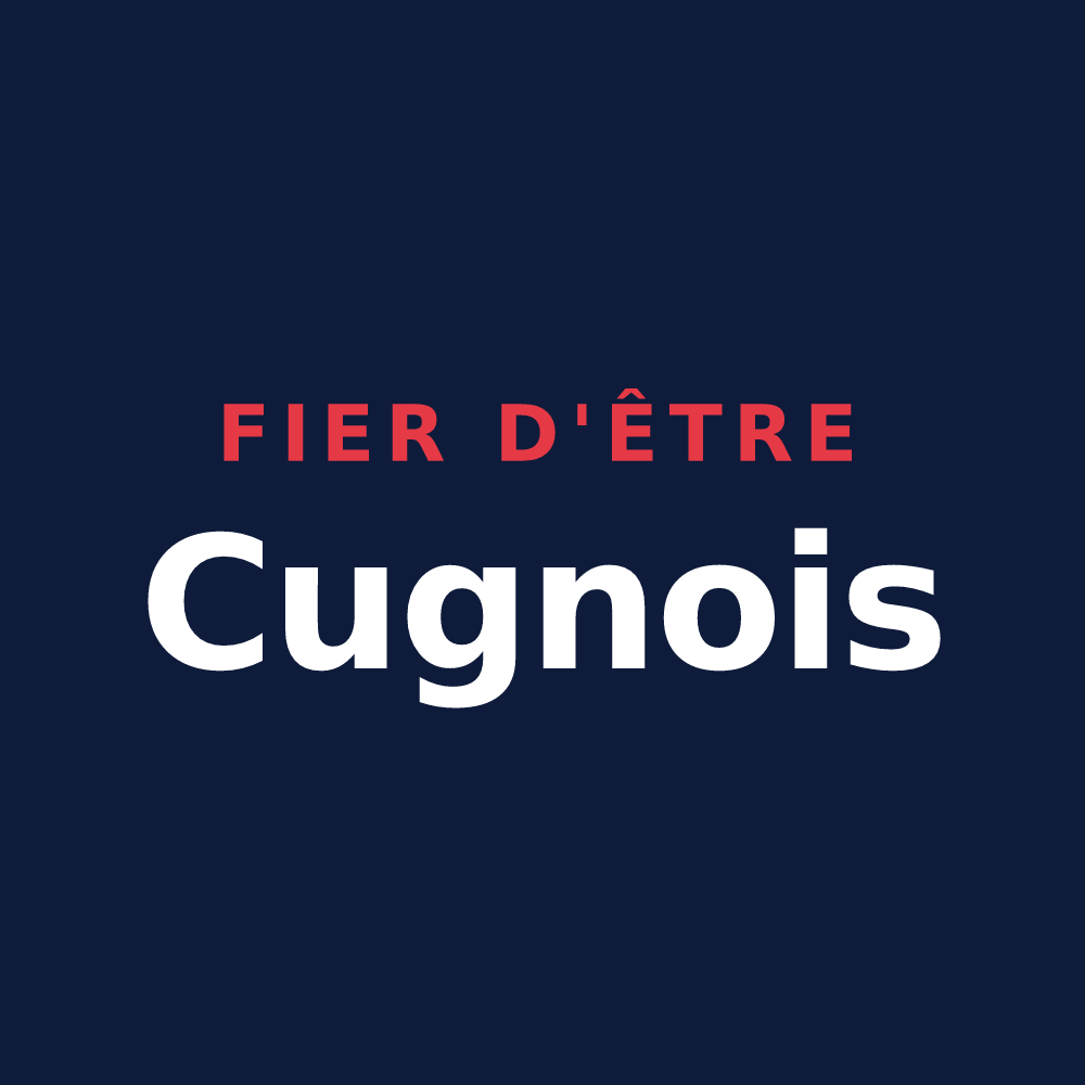 T-shirt « Fier d'être Cugnois » — design pour Le Cuing